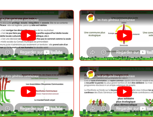 Cycle de webinaires États Généraux Communaux